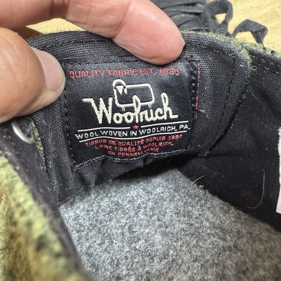 Woolrich Strand Green Ombre Wool Sneakers Women's Size 6.5 Cozy‎ Display Model - Picture 9 of 9